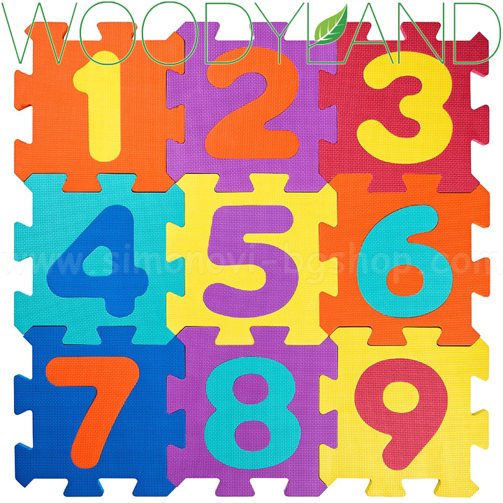 * Puzzle WoodyLand Soft pentru podea "Figuri" 91627