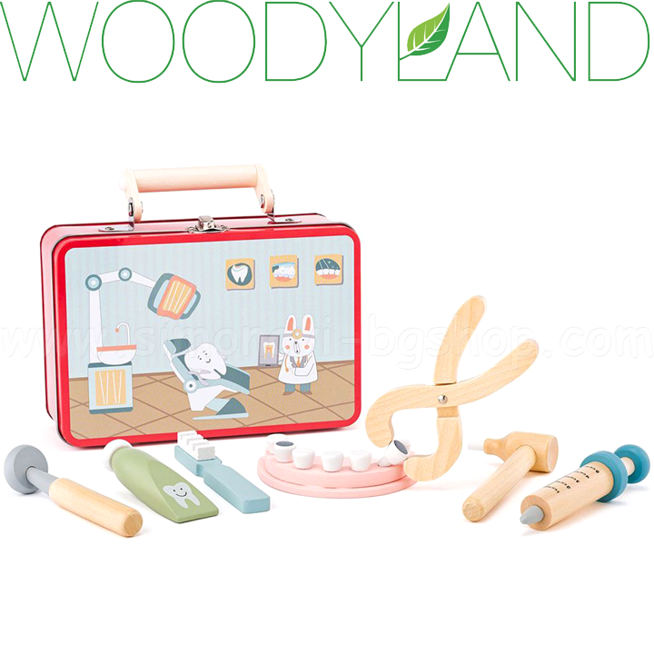 * Woodyland Wooden dental kit in bag 91982