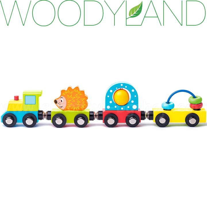 * Woodyland Children's wooden train 93057