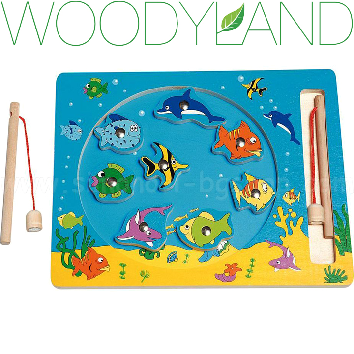 WoodyLand Wooden Fishing Game 90026