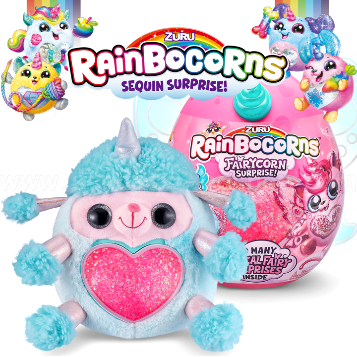 * Zuru Rainbocorns Farycorn Little Plush Animal Surprise 9238 Assortment