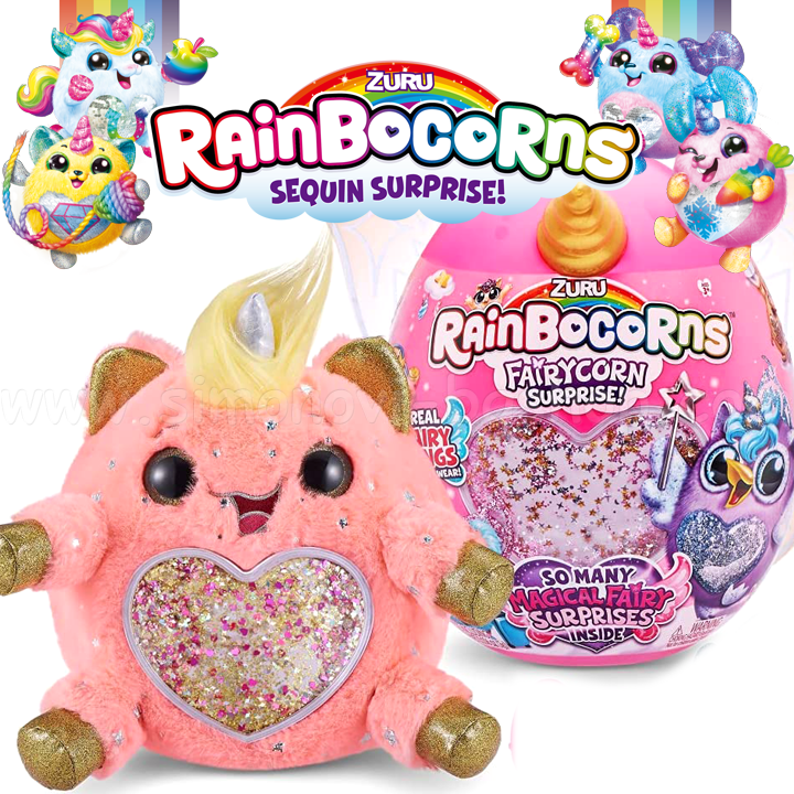 * Zuru Rainbocorns Farycorn Little Plush Animal Surprise 9238 Assortment