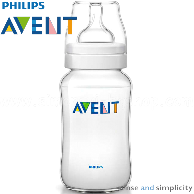 *  Philips AVENT Classic    330 ml. 3+ Variable flow