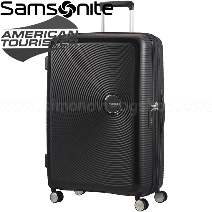 American Tourister by Samsonite Four-Wheel Steering Wheel SoundBox 77cm Black