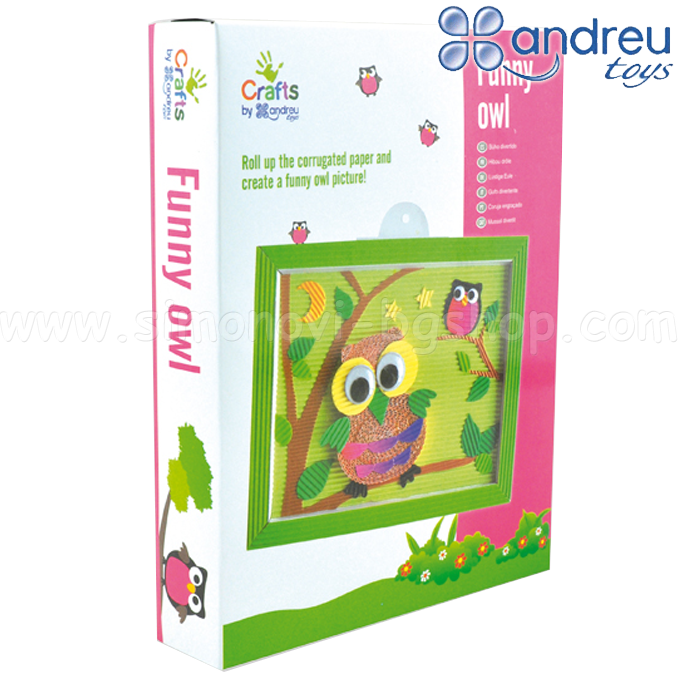 Andreu Toys - Make yourself picture owl paper 1250045