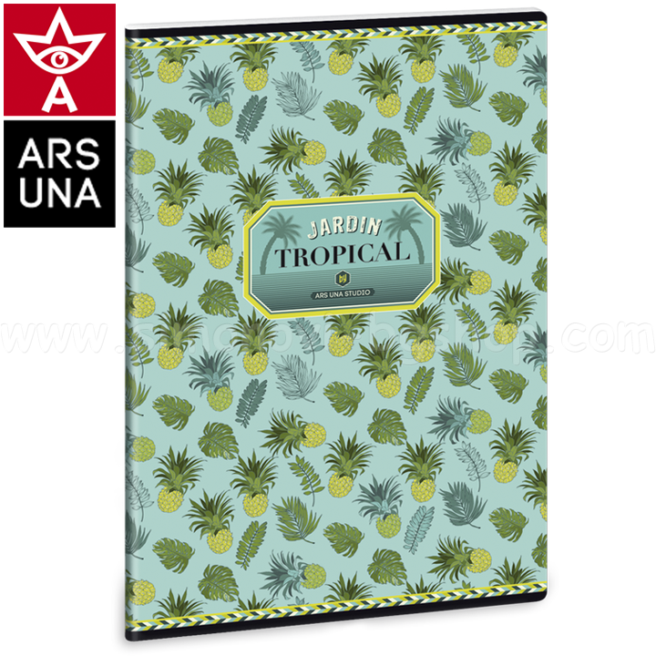 Ars Una Notebook Format A5 Yellow Pineapple 93138697