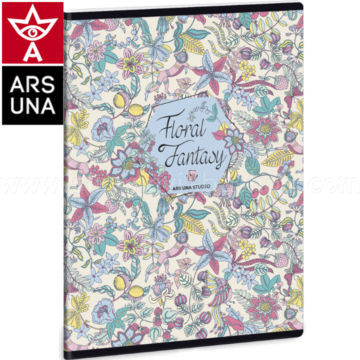 Notebook Floral Fantasy A5 40 coli 93139496 Ars Una