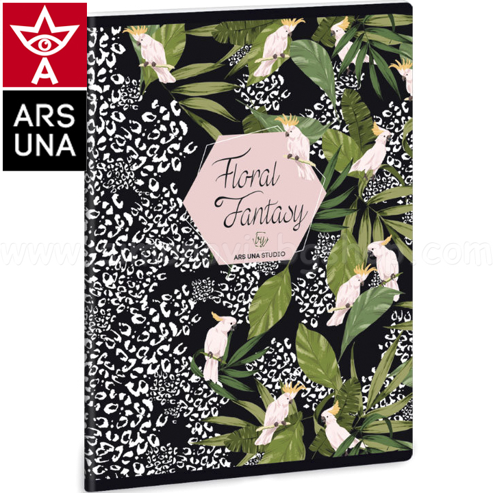 Floral Kakadu Notebook A5 40 sheets 93139465 Ars Una