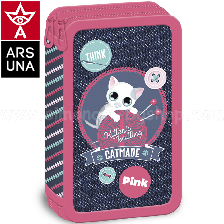 Think Pink Blanket with 2 zippers 92668409 Ars Una Studio