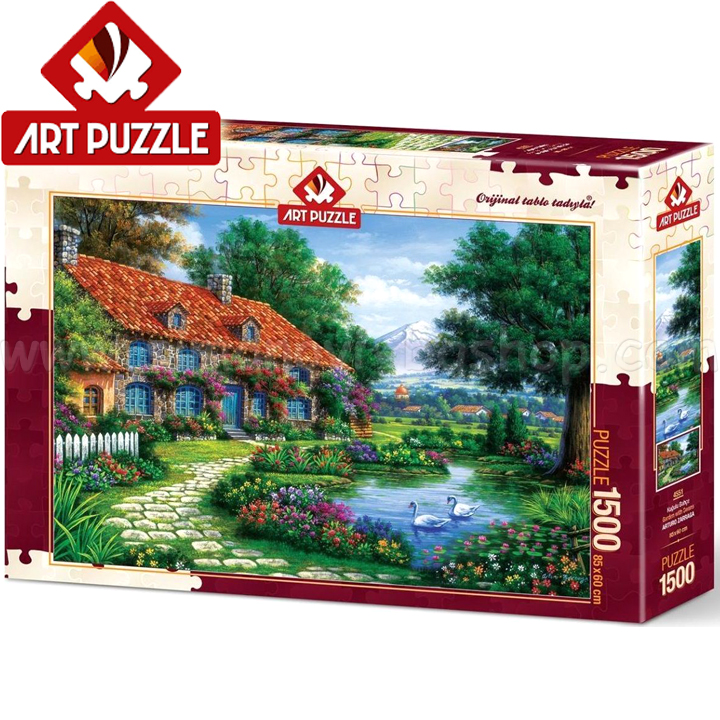 Art Puzzle Puzzle 1500h. "The Swan Garden", Arturo Zaraga 4551