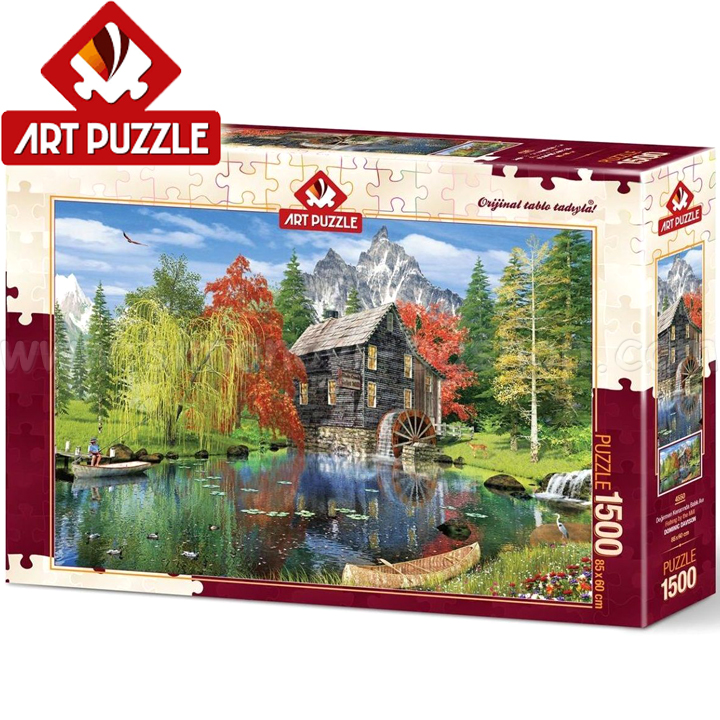 Art Puzzle Puzzle 1500 pieces "Fishing to the water mill", Davison 4550
