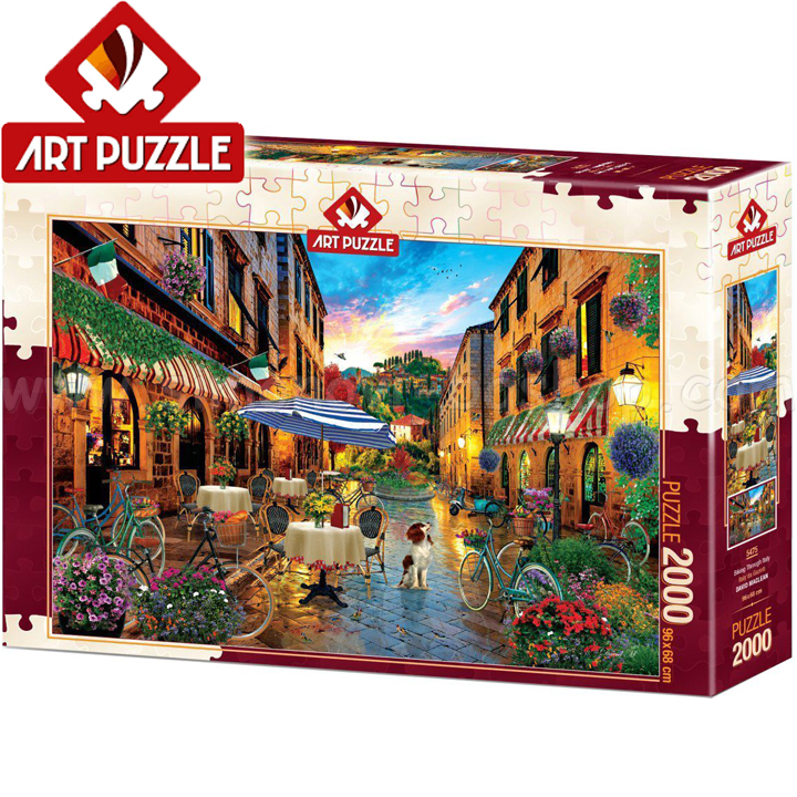 Art Puzzle Puzzle 2000 pieces "Cycling through Italy" 5475
