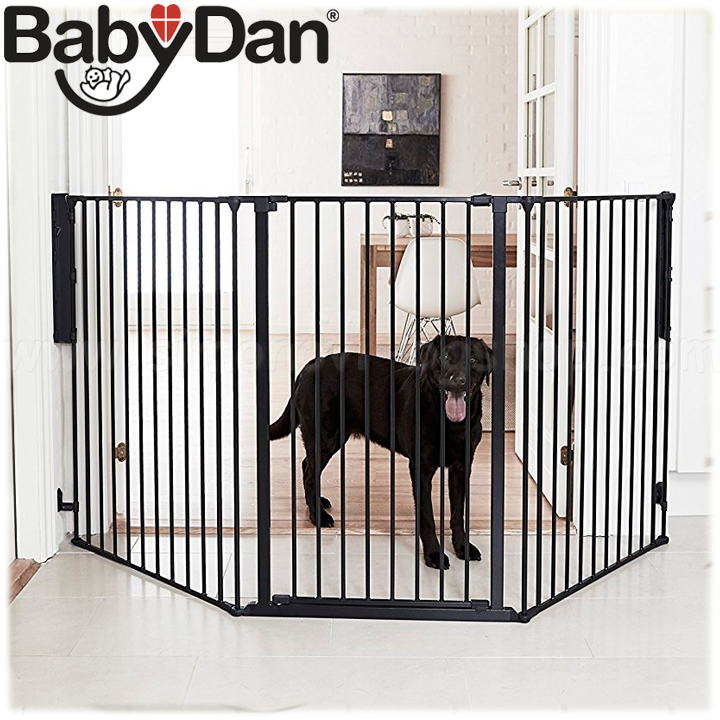 BabyDan     Pet Gate LARGE Black 1200178