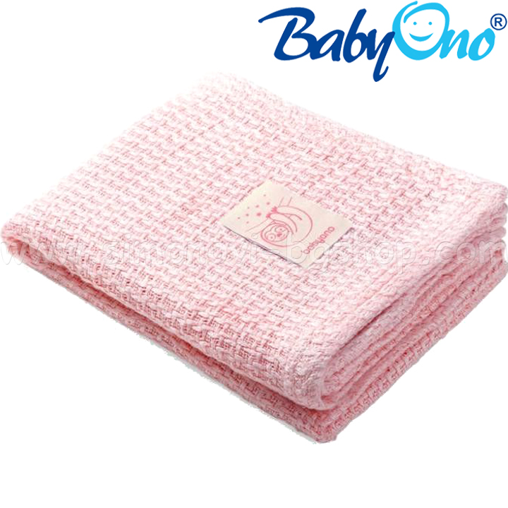 BabyOno Одеяло Natural Bamboo бамбук 75x100см Pink 479/01 BabyOno Одеяло Natural Bamboo бамбук 75x100см Pink 479/01