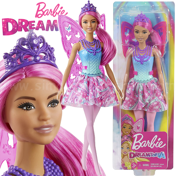 * Barbie Dreamtopia  Fairy doll with beautiful wings GJJ99