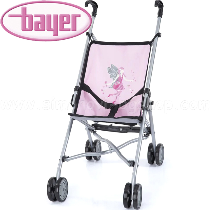 Bayer Folding doll stroller Buggy Pink Fairy 30108AA