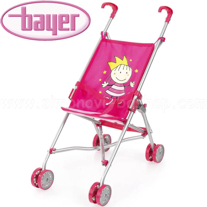 Bayer Folding Doll Stroller Buggy Pink 30182AA