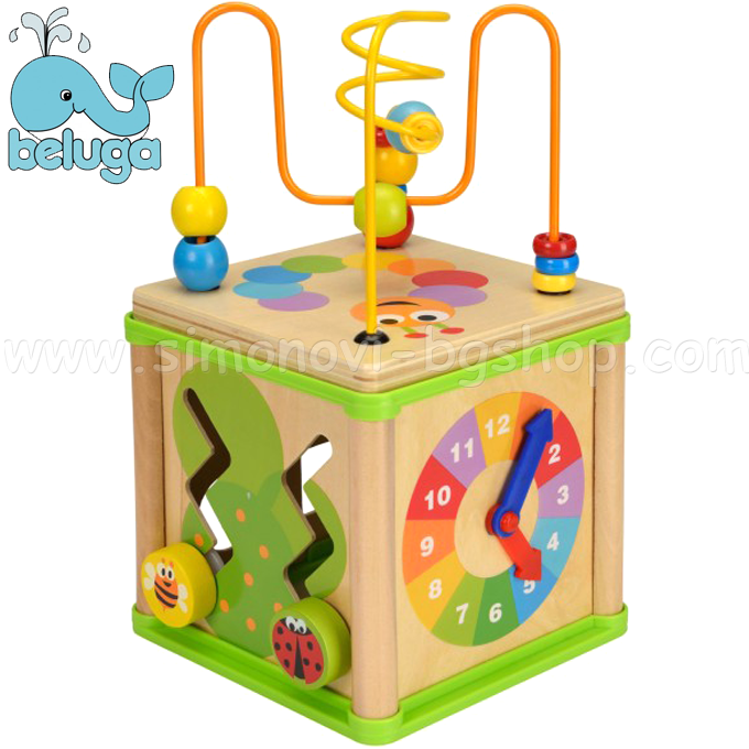Beluga Wooden Educational Cube 50113