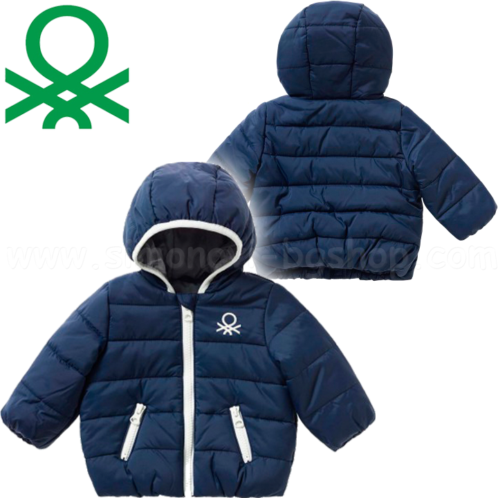 Benetton - Baby jacket Vichy pattern jacket PinkBenetton - Baby jacket Jacket wi