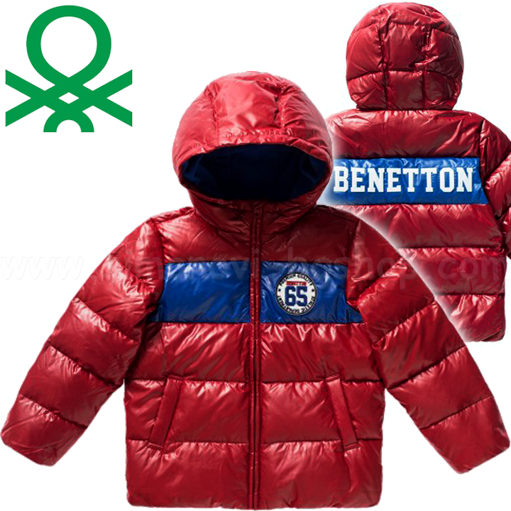 Benetton - Children's jacket DOWN-FILLED JACKET Boys Red (82 cm).