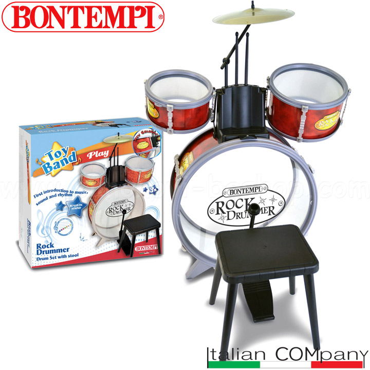Bontempi Drum set with chair 51 4511