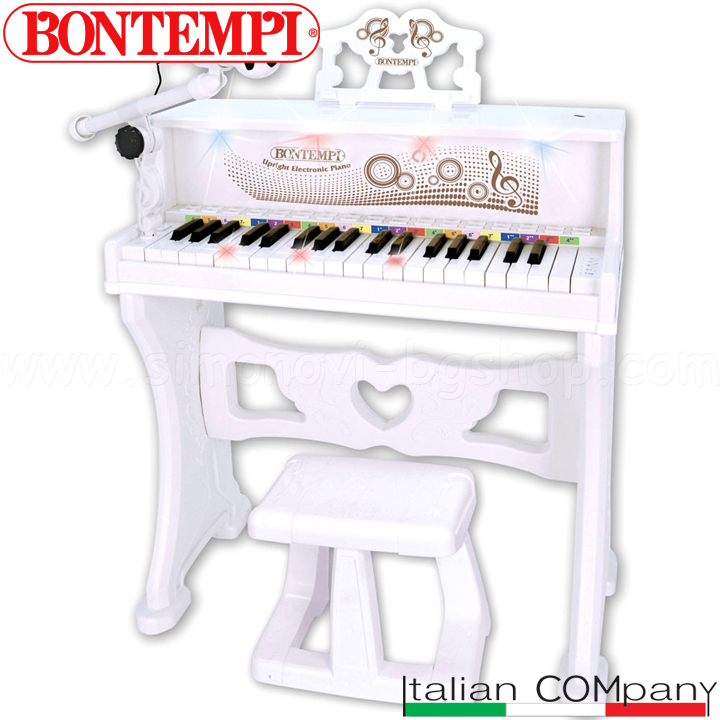 Bontempi Piano cu microfon și scaun, cu conexiune USB și Bluetooth 10