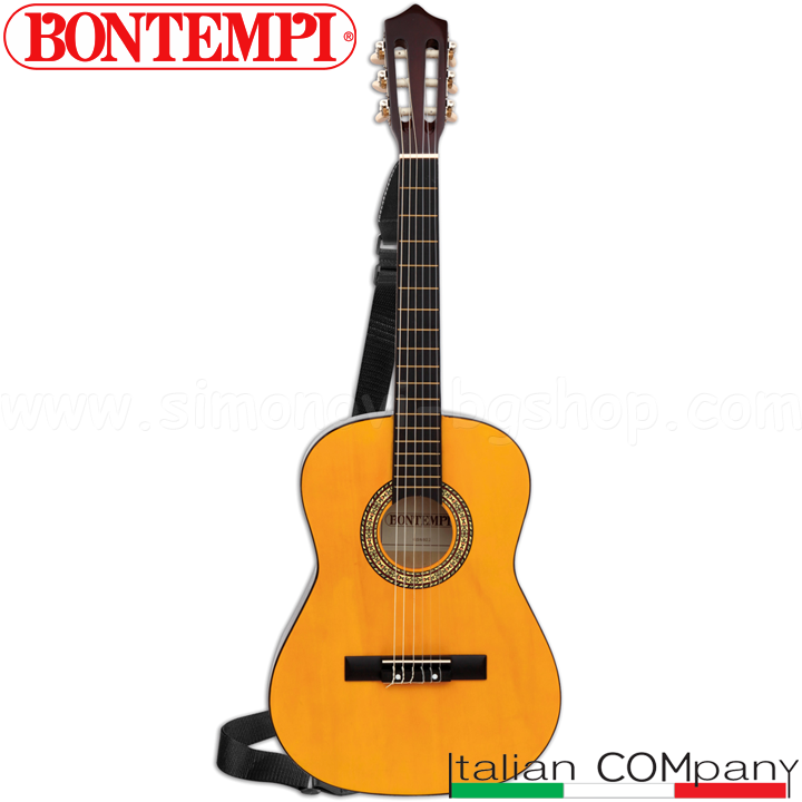 Bontempi din lemn 92 cm. Chitara cu curea de umăr și GSW92.2B husă