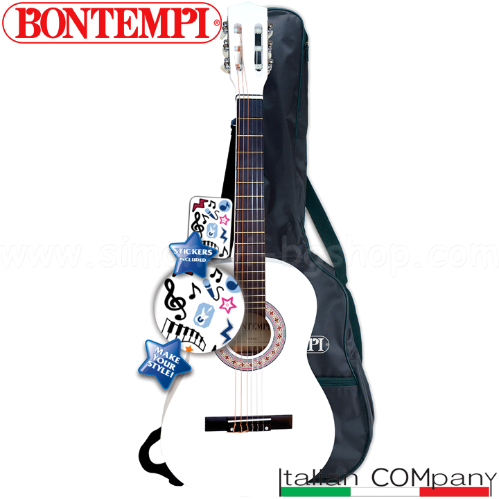 Bontempi din lemn 92 cm. Chitara cu curea de umăr și GSW92.2B husă