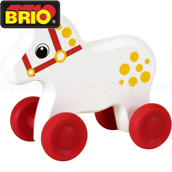 Brio - wooden horse for pushing 30310