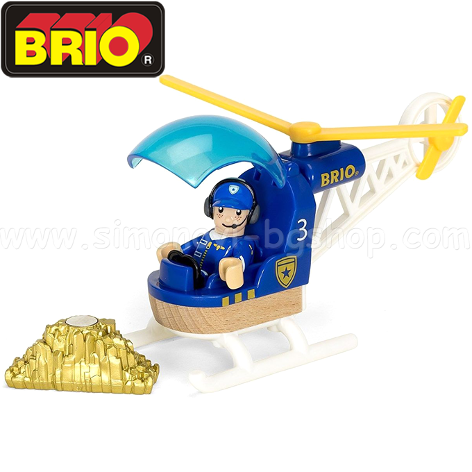 Brio Set elicopter de poliție 33828