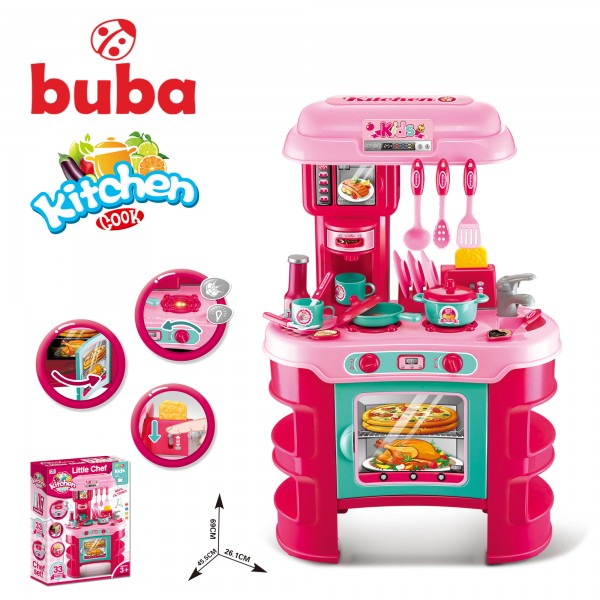 * Buba Superior large children's kitchen in red 00855A