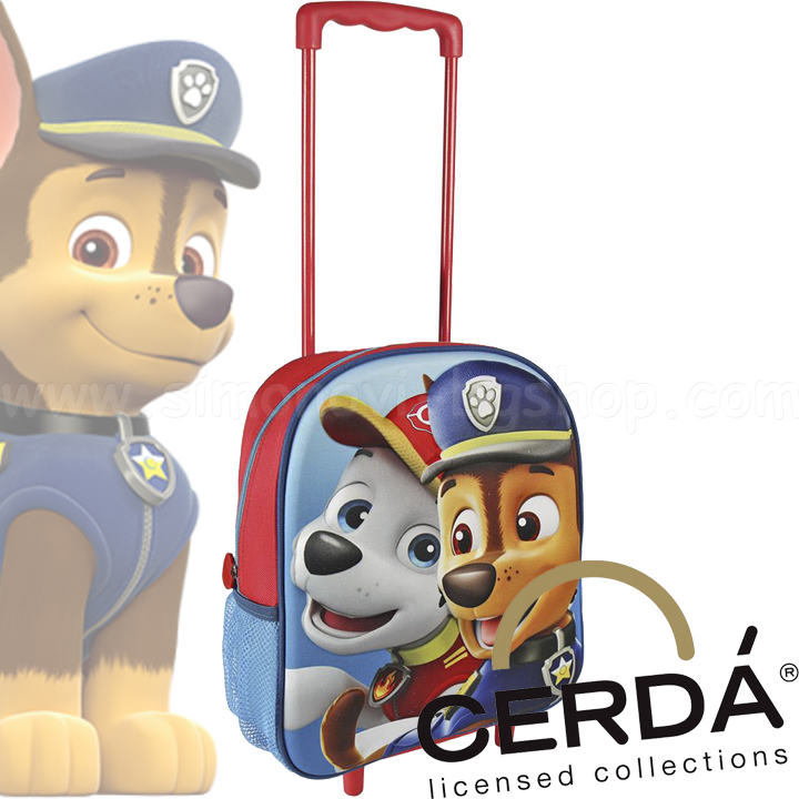 Paw Patrol Little Backpack on Wheels 3D 2100001948 Cerda