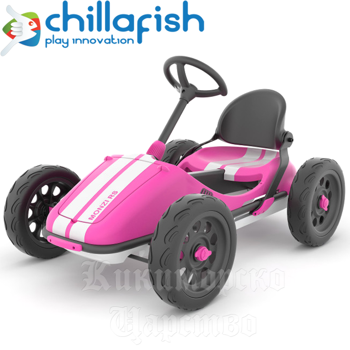 Chillafish Car with pedals / card / Monzi-RS Pink