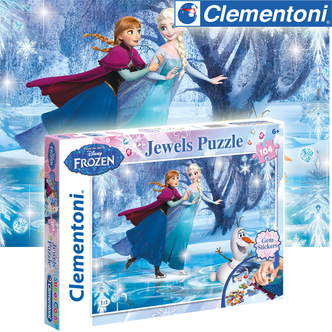 Clementoni - Super Color Disney Puzzle 104 oră Bijuteriile