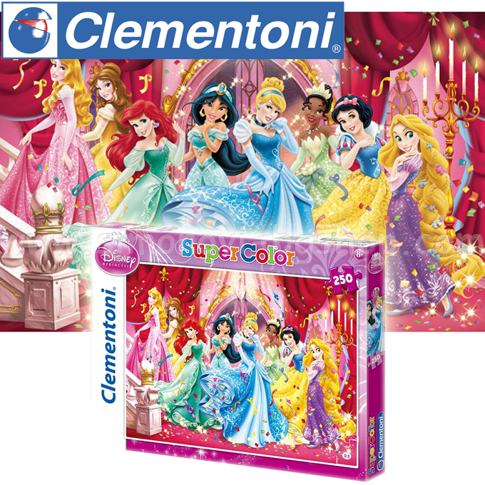 * Clementoni Super Color Kids Puzzle 250ch. Princess 29678