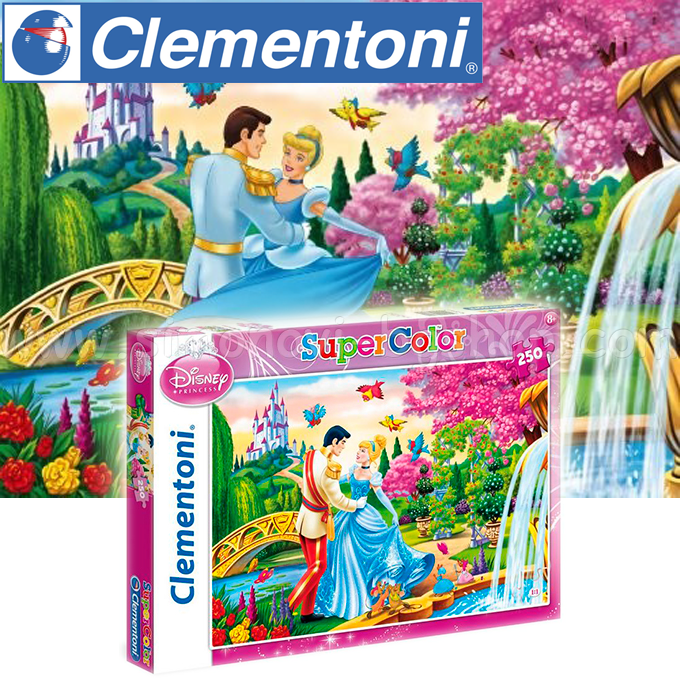 * Clementoni Super Color Kids Puzzle 250ch. Cinderella 29 707