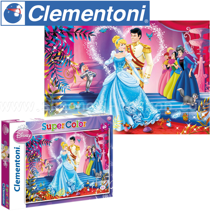 * Clementoni Super Color Kids Puzzle 60ch. Cingarella 26927