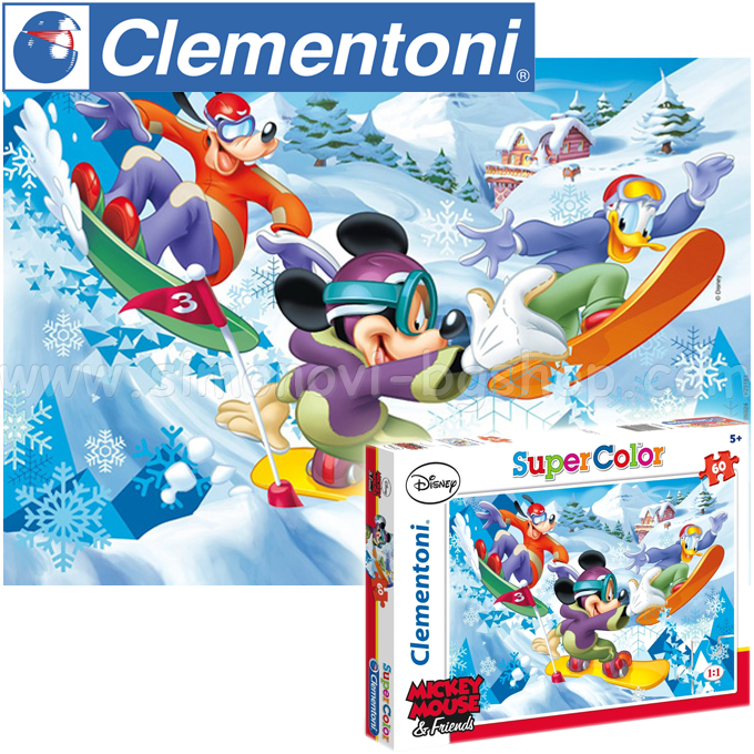 * Clementoni Super Color Kids Puzzle 60ch. Mickey 26,924