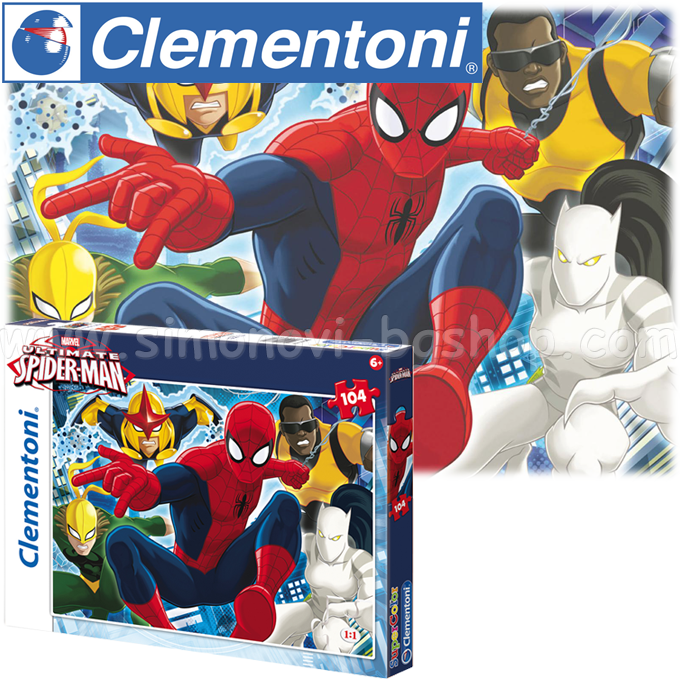 * Clementoni Super Color Kids Puzzle 104ch. Spiderman 27865