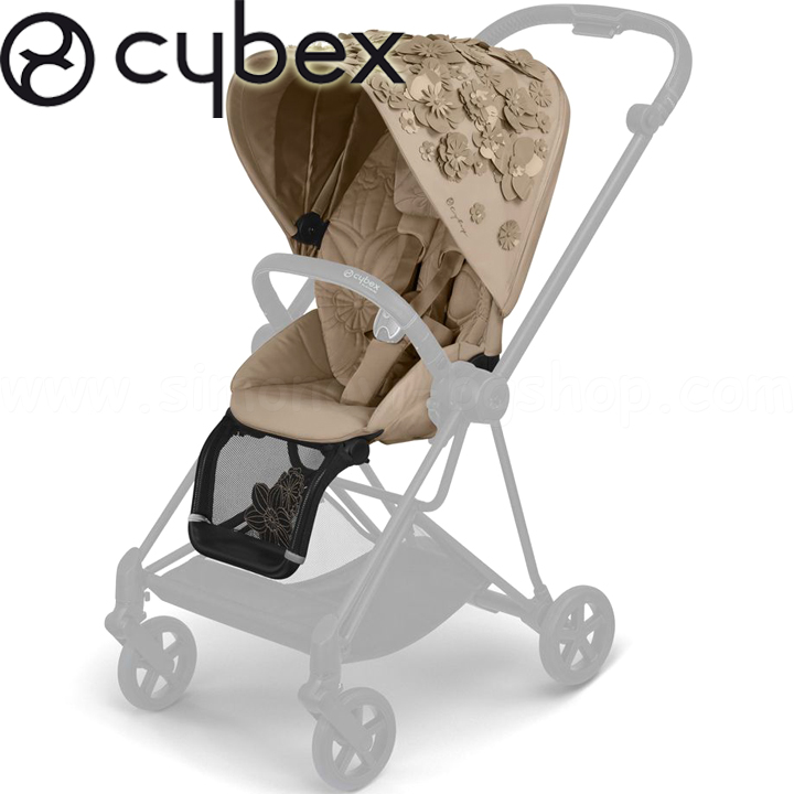 Cybex Newborn Basket Mios Seat Pack Simply Flowers Nude Beige