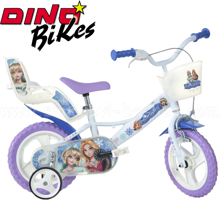 *Dino Bikes Snow Queen Children's bike for girls 12'' 8006817908524