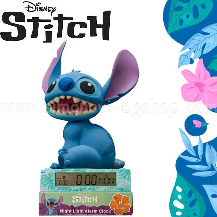 2025 Disney Stitch Лампа с будилник LAS3055 2025 Disney Stitch Лампа с будилник LAS3055