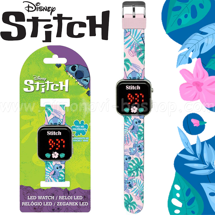 2025 Disney Stitch LED Детски часовник Ohana LAS4091 2025 Disney Stitch LED Детски часовник Ohana LAS4091