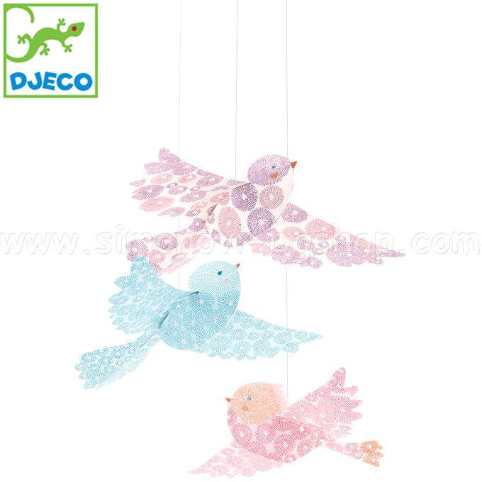 Djeco - Hanging decoration Brilliant birds DD04958
