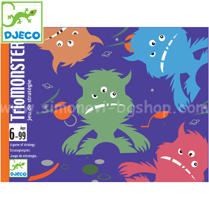 Djeco - Playing Card "Trio Monsters" DJ05187
