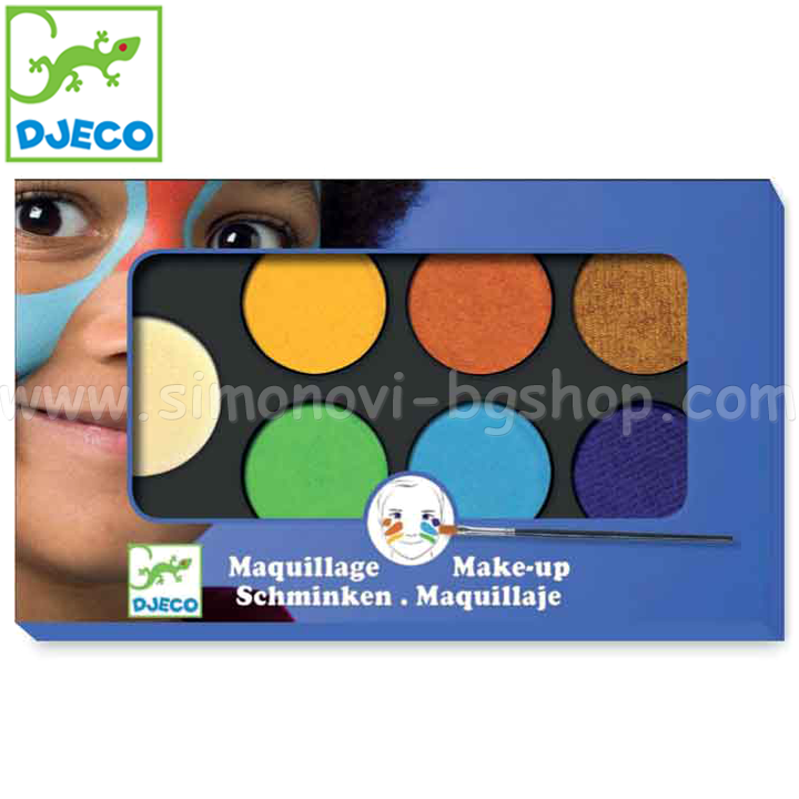 Djeco Copiii machiaj se confruntă cu culori naturale DJ09230