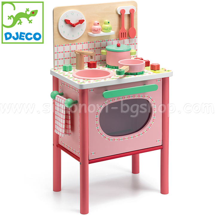 Children Wooden kitchen Lila's Cooker DJ06504