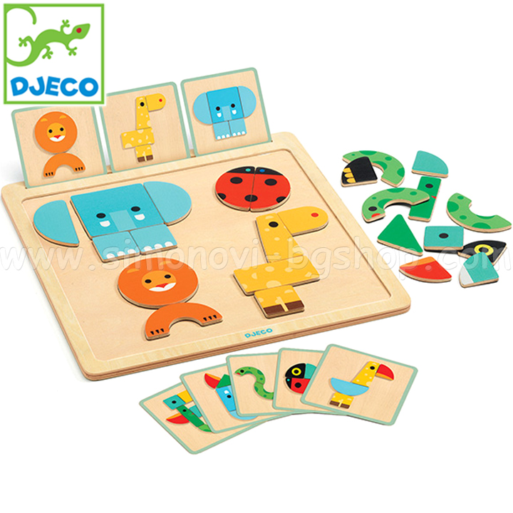 Djeco Game with magnetic cards Geobasic DJ06210