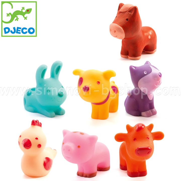 Animale Djeco Farm 7 bucăți DJ09116