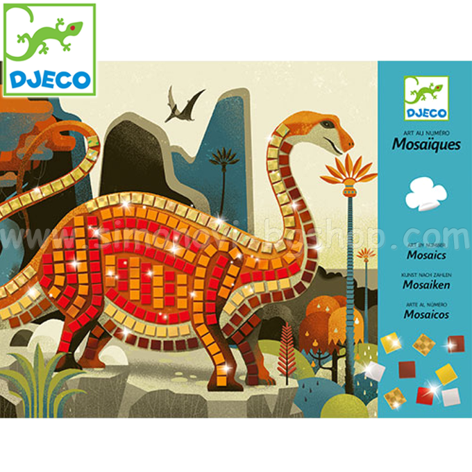 Djeco Mosaic Dinosaurs ST1 DJ08899